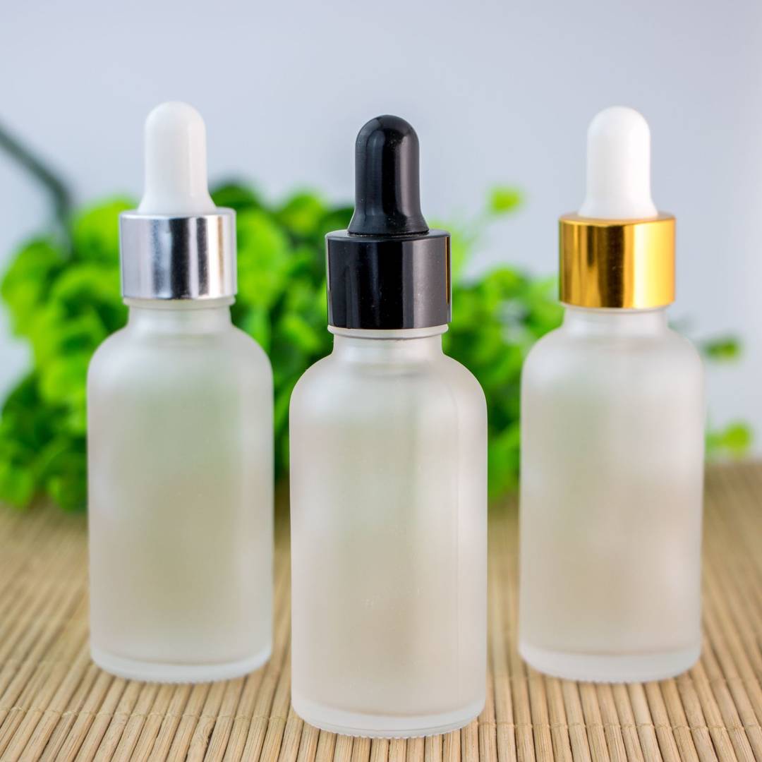 5ml - 100ml Frosted Dropper Glass Essential Oil Bottles Rubber Dropper 